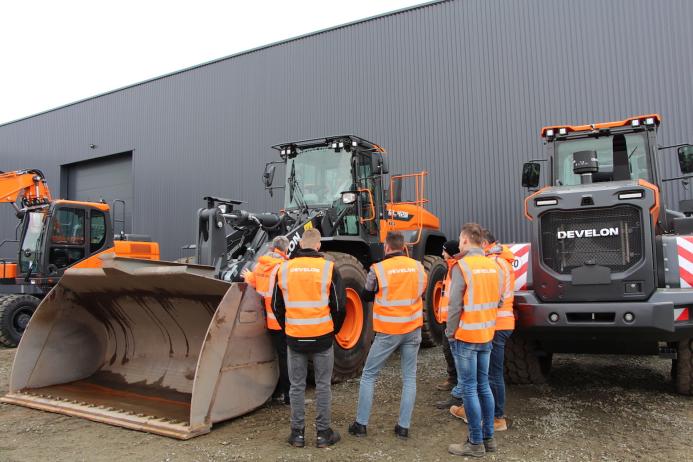 Trainees gather at Develon’s new European training centre in France