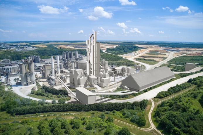 Rendering of the Heidelberg Materials Airvault cement plant after completion of the modernization project