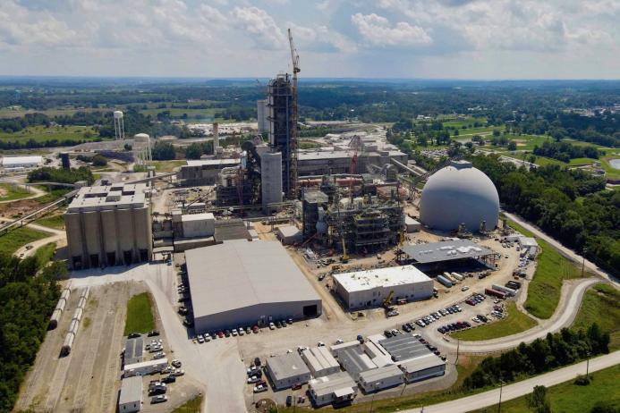 Mitchell cement plant in Indiana – site of Heidelberg Materials’ largest CCUS project in the world