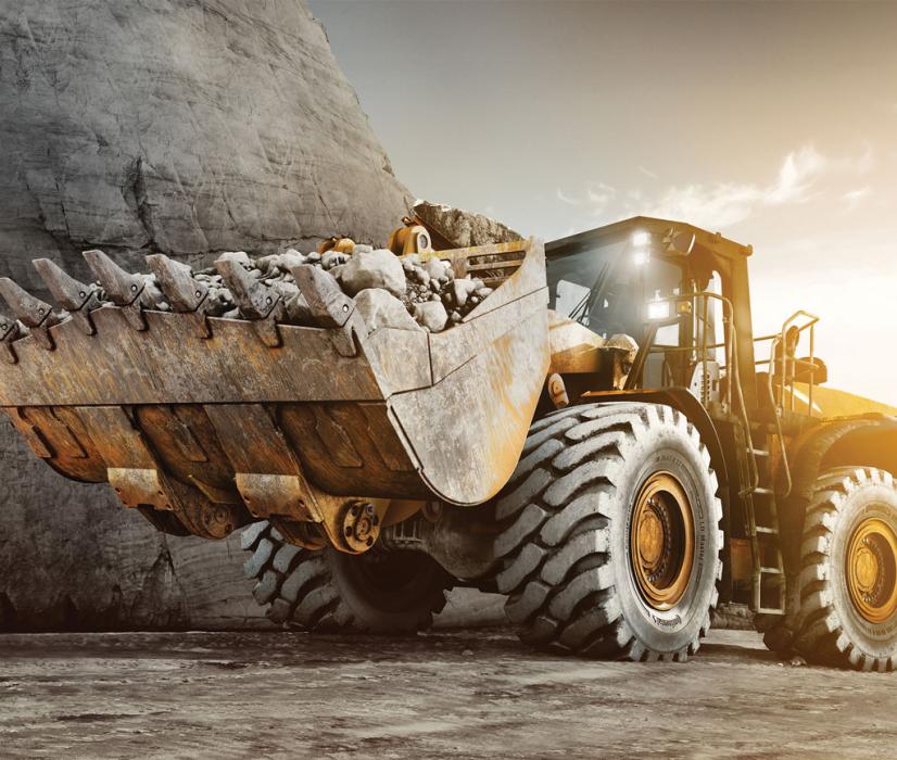 The intelligent LD-Master L5 Traction with integrated tyre sensor is specially designed for loaders operating on abrasive substrates