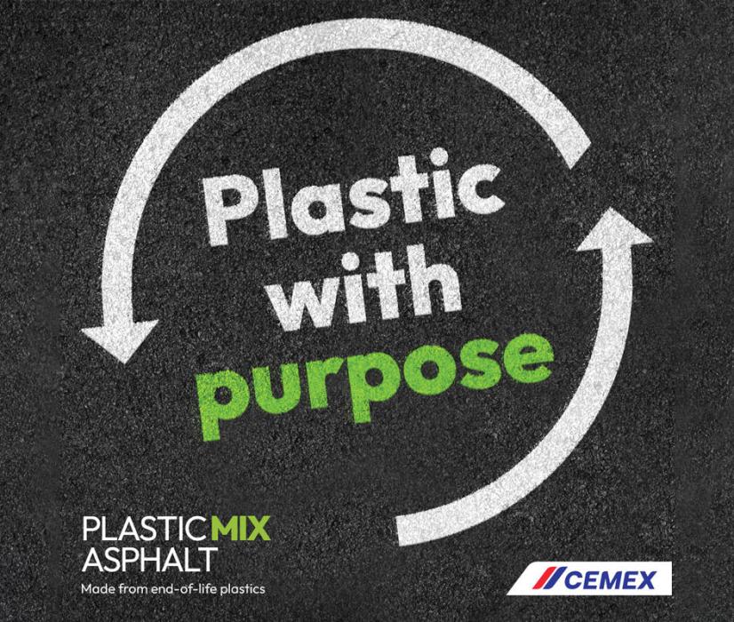 PlasticMix asphalt utilizes non-recyclable plastic waste and gives it purpose