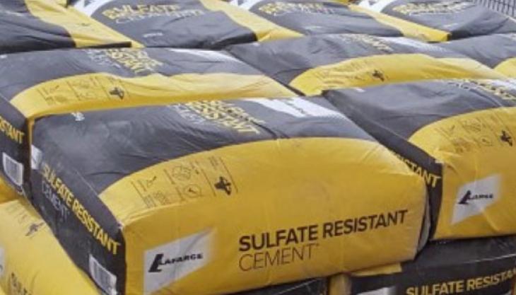Lafarge packed cement