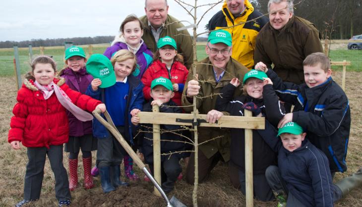School children help plant Banks Mining's one millionth tree 