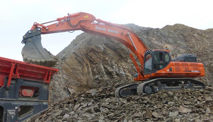 Doosan DX530LC-3 excavator