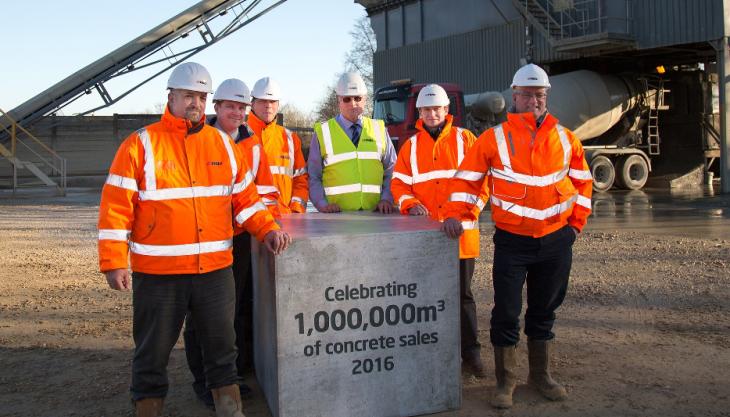 Millionth cubic metre of ready-mixed concrete