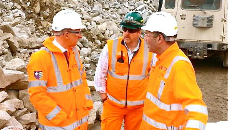 Andrew Bingham MP visits Hope cement works