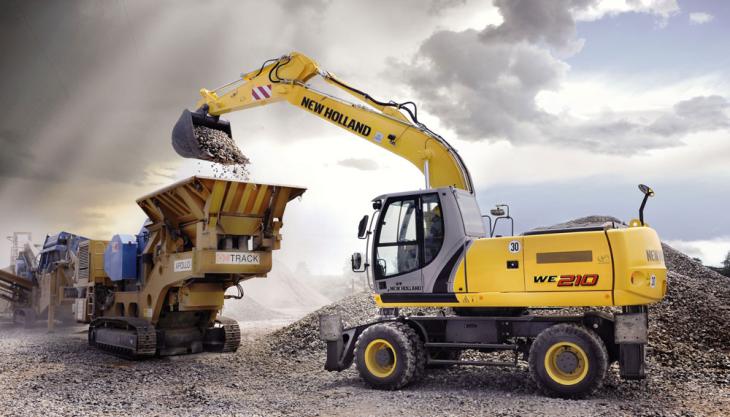 New Holland WE210 wheeled excavator