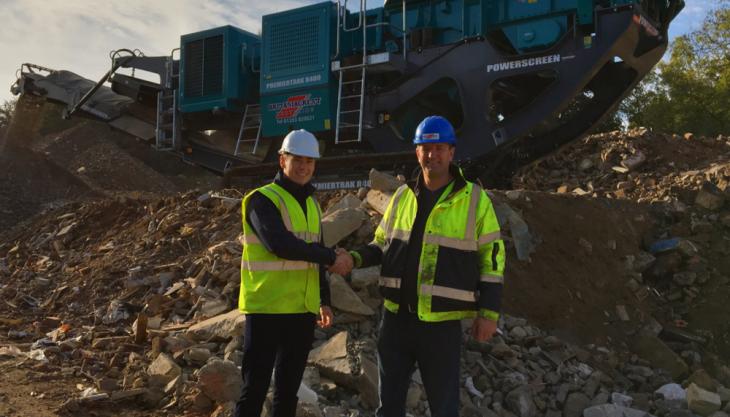 New Powerscreen crusher for Britaniacrest Recycling