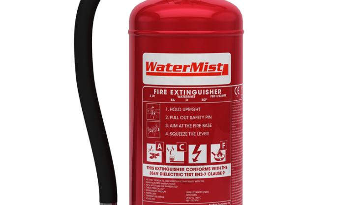 WaterMist fire extinguisher
