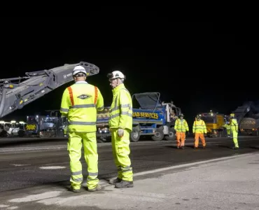 Colas resurfacing works at London Gatwick Airport