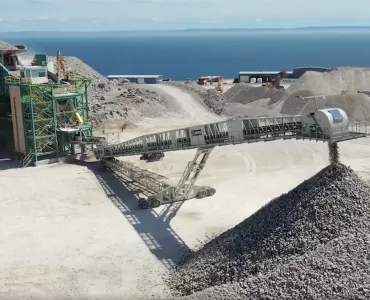 Atlantic Minerals have a quarry and port operations in Newfoundland, Canada
