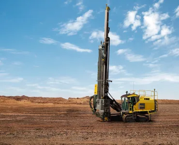 The new long-feed SmartROC C50 surface drill rig from Epiroc