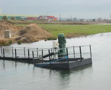 Euroflo's custom-designed pontoon