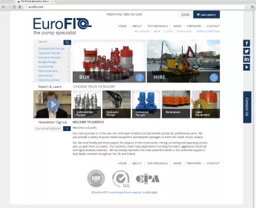 Euroflo website