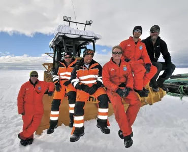 Finning expedition team