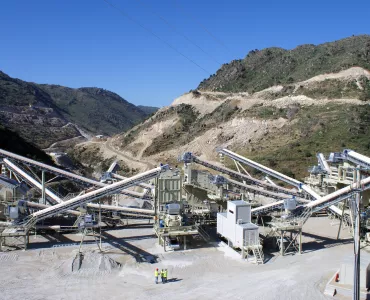 Metso stationary aggregate processing plant