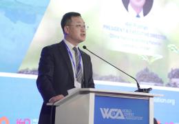 Wei Rushan speaking at the WCA’s annual conference in Dubai last week