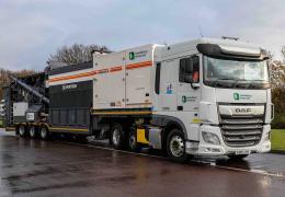 Heidelberg Materials taking delivery of their new Wirtgen KMA 240i mobile cold recycling plant