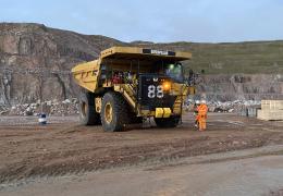 Finning sourced, fully prepared, and managed the delivery of 18 Cat machines to Glensanda, and delivered full operator training on site