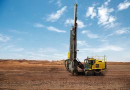 The new long-feed SmartROC C50 surface drill rig from Epiroc