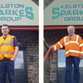 L-R: Kelston Stark, grandson of the company's founder, and Alan Sparkes, director, now taking a back seat