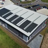 The new PV solar array at ConSpare’s headquarters facility
