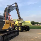 Solutions for today, such as the EC230 Electric excavator, and tomorrow, such as the HX04 fuel-cell prototype, were on display on the National Mall in Washington DC