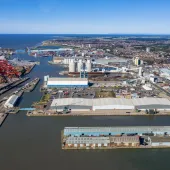 Aggregate Industries are investing in a new ‘super shed’ at the Port of Liverpool