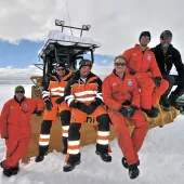 Finning expedition team