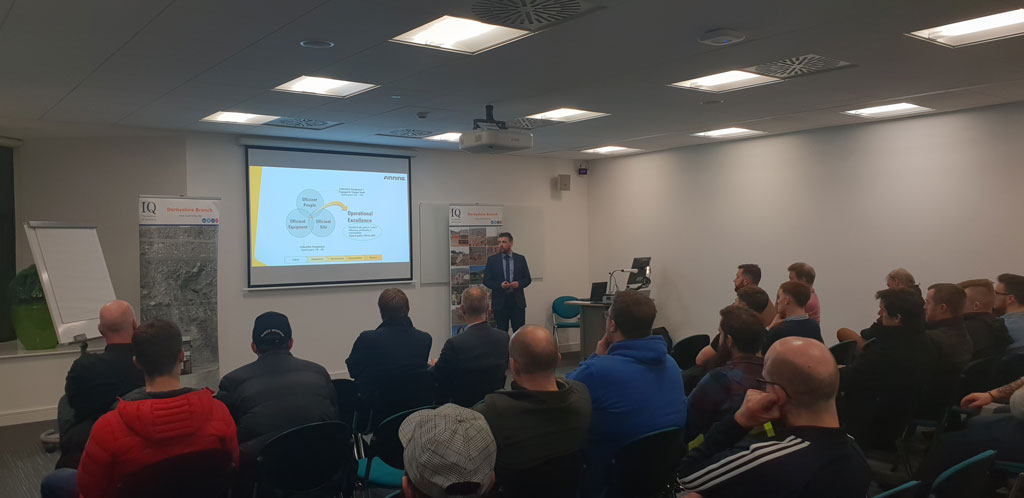 Derbyshire branch hosted a tutorial event for year one apprentices from the University of Derby for Mineral Products Derbyshire branch host a tutorial event