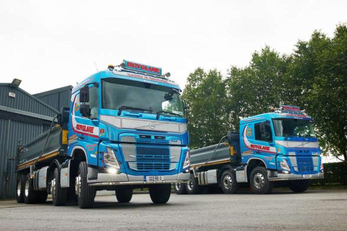 Moyglare Sand & Gravel have taken delivery of two new Volvo FM 8x4 tippers