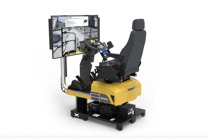 Komatsu simulator for rigid dumptrucks