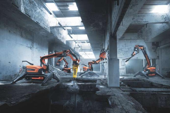 Husqvarna remote-controlled demolition robots