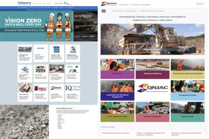 Safequarry and QNJAC websites