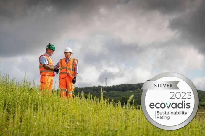 Silver EcoVadis Sustainability Rating assessment for Sibelco