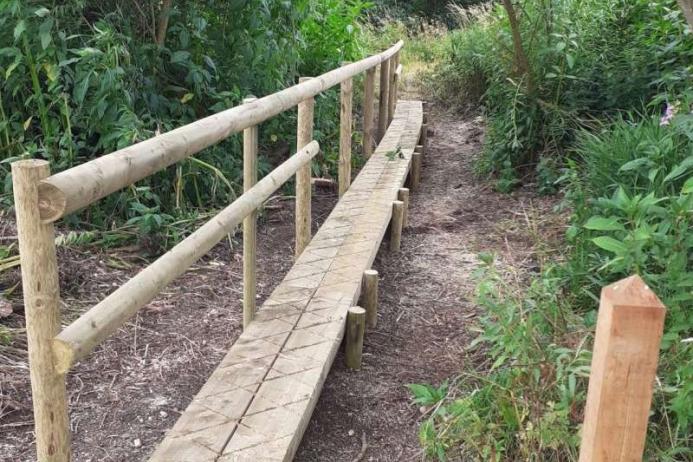 Boardwalk on the Trent Valley Way