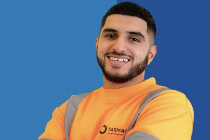 Shahid Zaman, supervisor at Tarmac's Birmingham asphalt plant