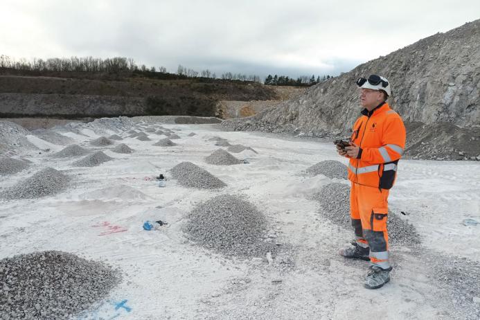 EPC-UK explosives supervisor and qualified drone pilot Anthony Evans