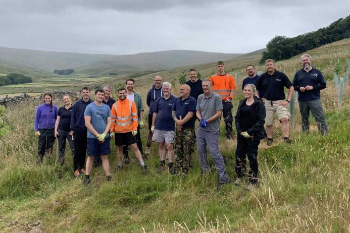 Since the partnership began in 2020, Tarmac volunteers have planted 7,200 trees in the Yorkshire Dales and the surrounding areas