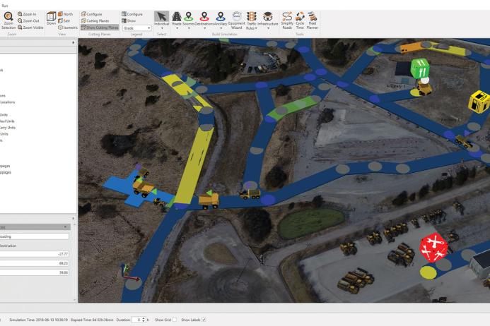 Site Sim is perhaps the most holistic Volvo service on offer, looking at a specific operation from every angle