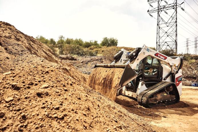 The Bobcat T7X all-electric compact track loader