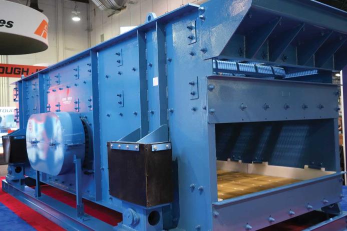 Conn-Weld displayed their updated triple-deck Elliptical Horizontal Screen for the aggregates and recycling sectors