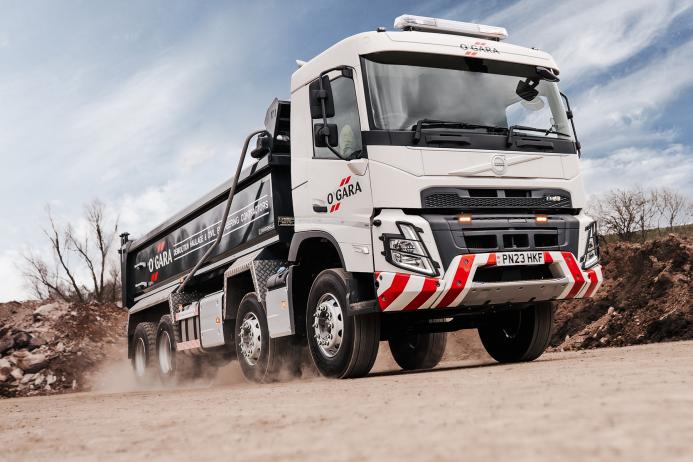 Manchester-based O’Gara have added four new Volvo FMX 420 8x4 rigid tippers to their fleet 