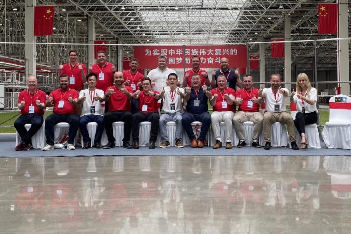 SANY UK dealers at the Global General Assembly in China