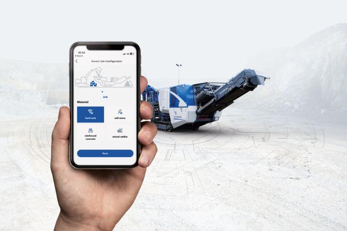The Smart Job Configurator in the SPECTIVE CONNECT app from Kleemann supports the operator in the selection of the correct machine settings