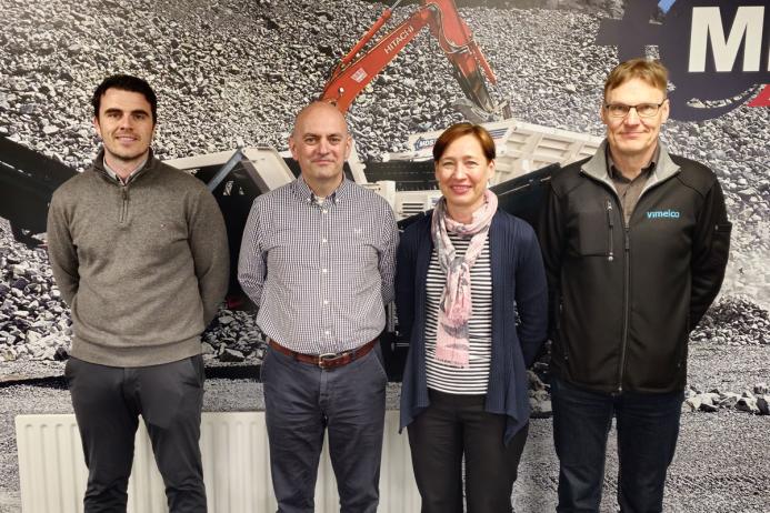 L-R: Ian Todd and Conor Hegarty from MDS along with Mika Lampinen, sales manager, and Päivi Virtanen, chief executive officer of Vimelco
