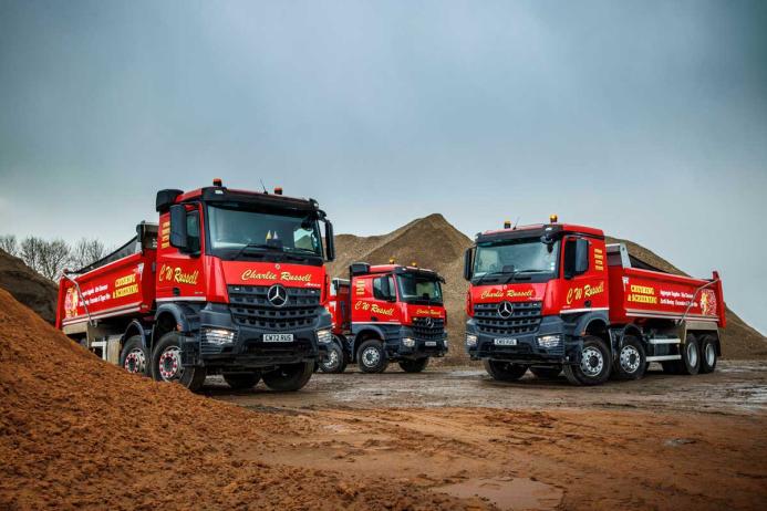 CW Russell’s latest Mercedes-Benz 8x4 Arocs 