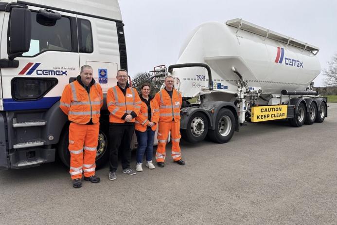 A specialist team from Cemex Rugby visited three local primary schools with one of the brand’s 44-tonne cement tankers