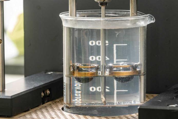 The Softening Point Test identifies the softening point of bituminous binders