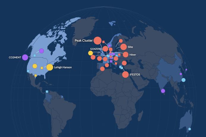 Preliminary data from the Green Cement Technology Tracker reveals that initiatives for carbon capture technologies are under way worldwide